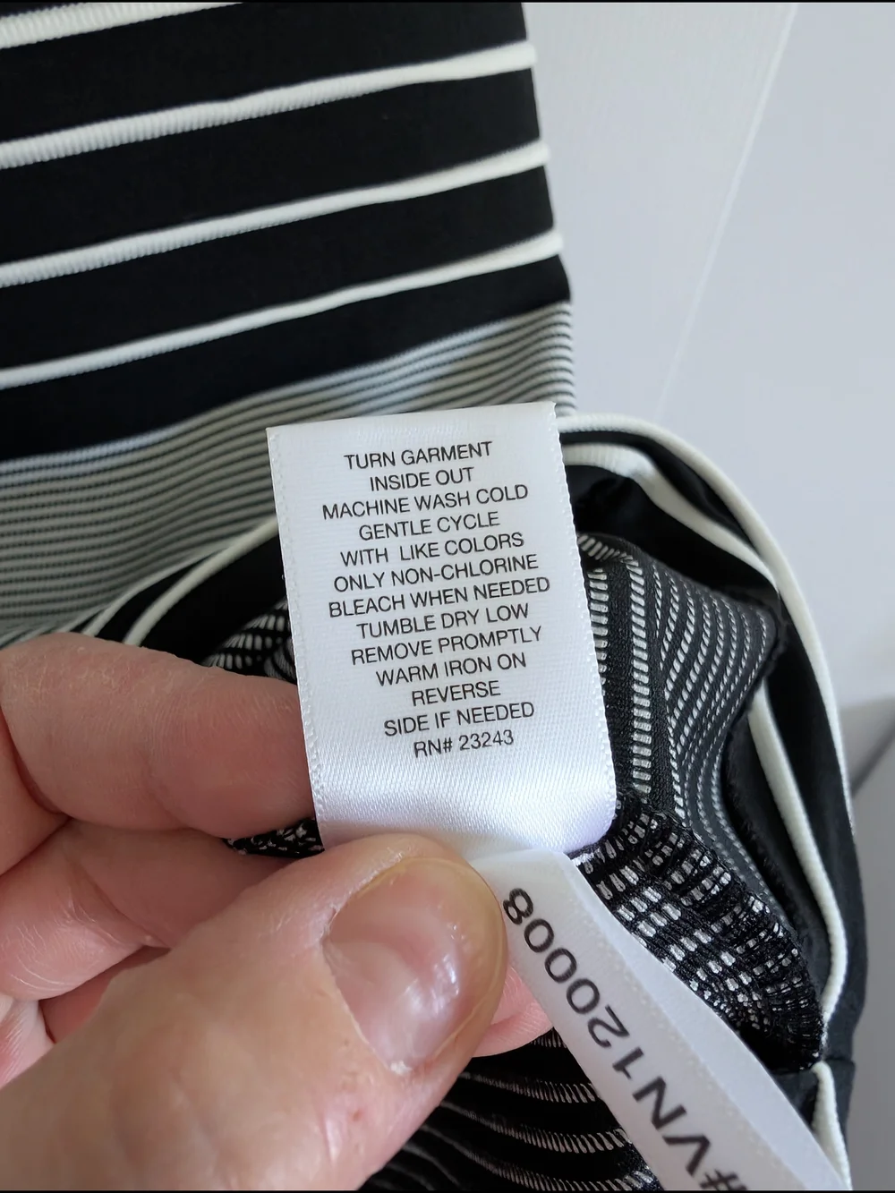 New York & Company Women's Black and White Striped Body Con Pencil Skirt XS